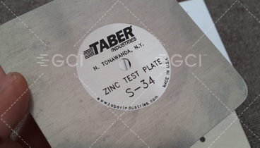 Taber S-34 Zinc Plate